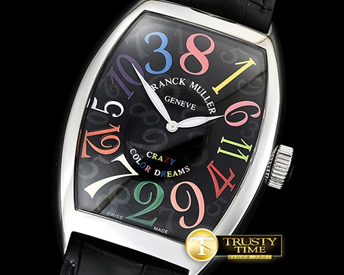 프랭크뮬러 Crazy Hours Curvex Mens SS/LE Blk/Colors Asia 21J Mod -FM149C