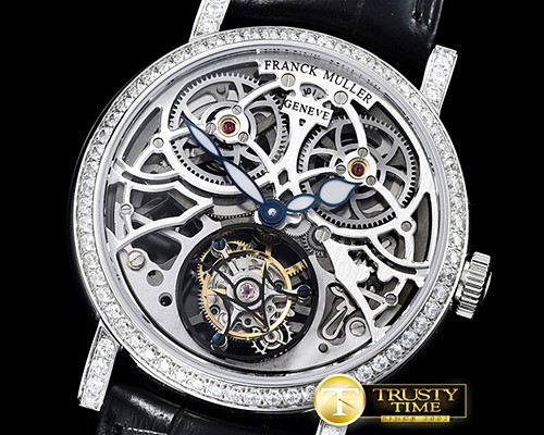 프랭크뮬러 Giga Tourbillon Ronde Squelette Diams SS/LE Wht Tourb -FM154A