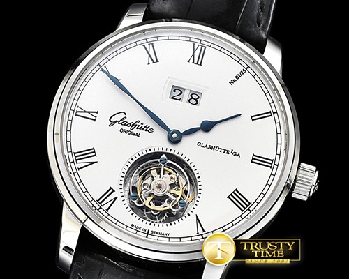 글라슈테 Senator Tourbillon SS/LE White Roman Asia Tourbillon -GLA0041A