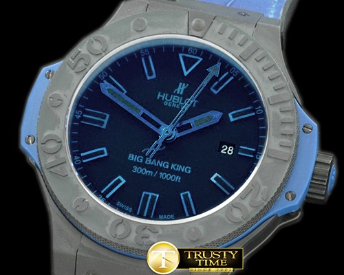 위블로 Big Bang King All Black Blue CER/RU A7750 -HUB0197
