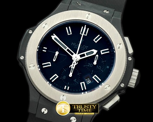 위블로 Big Bang Ice Bang CER/TI/LE Black A7750 -HUB0203