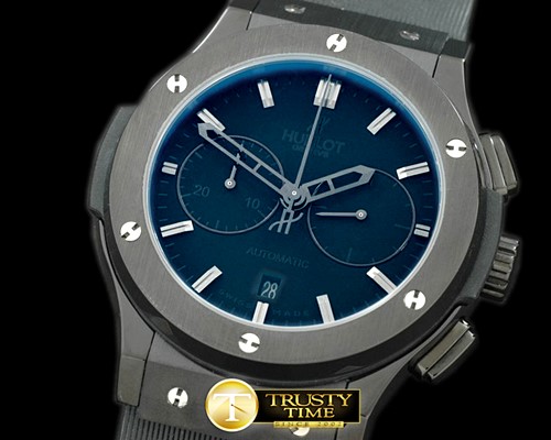 위블로 Classic Fusion Chrono PVD/LE All Black A7750 Sec@3 -HUB0213