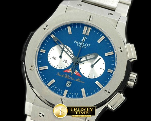 위블로 Classic Fusion Chrono SS/SS Blue Jap Quartz -HUB0220C