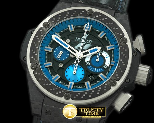 위블로 King Power F1 Interlago SS/LE Blk/Blu A7750 28800bph -HUB0223C