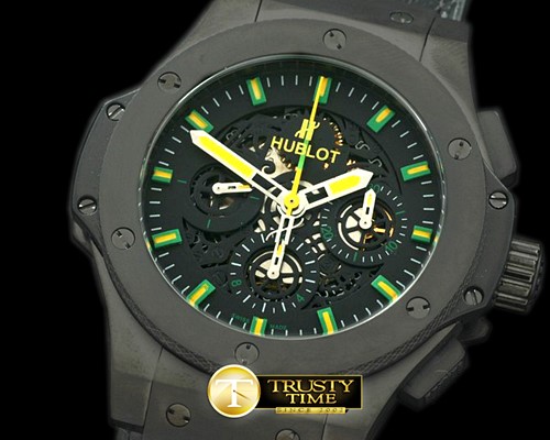 위블로 Aero Bang Niemeyer CER/LE Blk Skeleton A7750 -HUB0226