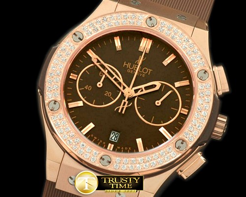 위블로 Ladies Classic Fusion Chrono RG/RU Brown Jap Qtz -HUB0248I
