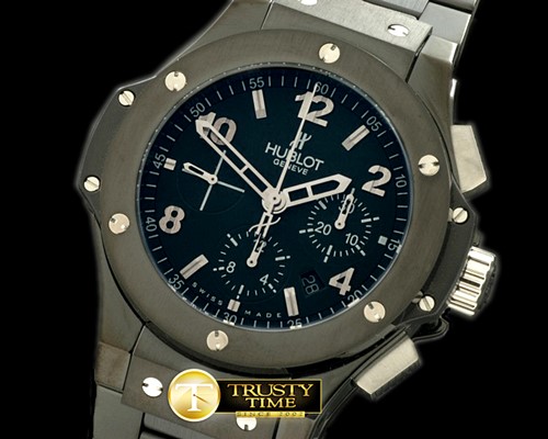 위블로 Big Bang Ceramic/PVD Ceramic Bez Black Asia 7750 -HUB0257