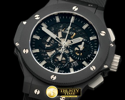 위블로 Aero Bang PVD/RU Black Skeleton A7750 -HUB0301B