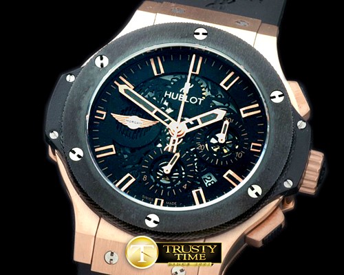 위블로 Aero Bang RG/RU Black Morgan Skeleton A7750 -HUB0302