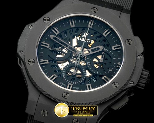 위블로 Aero Bang PVD/RU All Black Skeleton A7750 -HUB0303