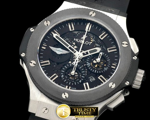 위블로 Aero Bang SS/RU Black Morgan Skeleton A7750 -HUB0304