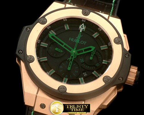 위블로 King Power Green PVD/LE Black A7750 -HUB0320B