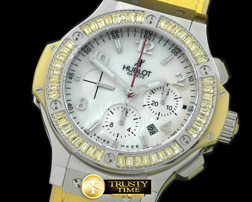 위블로 Big Bang Aspen SS/Sq Yellow Ruby White A7750 -HUB0321B
