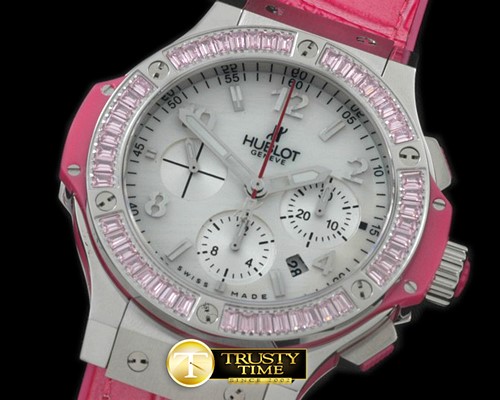 위블로 Big Bang Aspen SS/Sq Pink Ruby White A7750 -HUB0321H