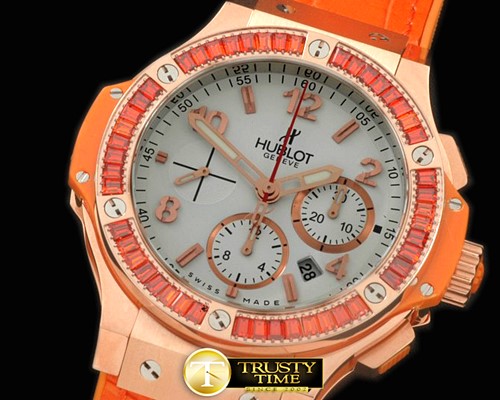 위블로 Big Bang Pearl RG/Sq Orange Ruby White A7750 -HUB0322C