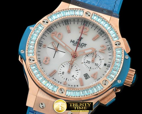 위블로 Big Bang Pearl RG/Sq Blue Ruby White A7750 -HUB0322D