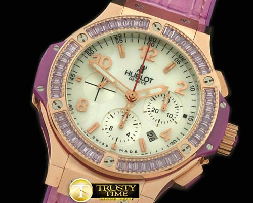 위블로 Big Bang Pearl RG/Sq Violet Ruby White A7750 -HUB0322F