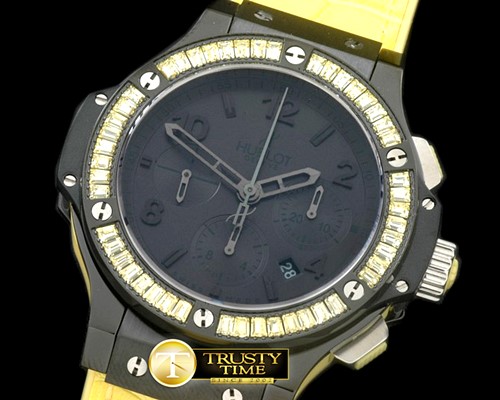 위블로 Big Bang Pearl/ Sq Yellow Ruby All Black A7750 -HUB0323B
