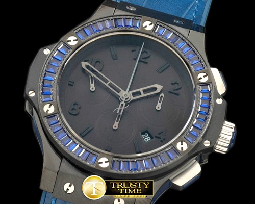 위블로 Big Bang Pearl/ Sq DBlue Ruby All Black A7750 -HUB0323E