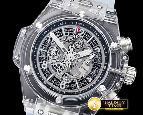 위블로 Big Bang Unico Sapphire PL/RU White Jap Quartz -HUB0358A