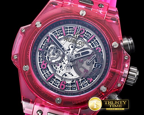 위블로 Big Bang Unico Sapphire PL/RU Red Jap Quartz -HUB0358B
