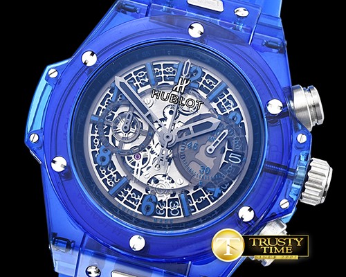 위블로 Big Bang Unico Sapphire PL/RU Blue Jap Quartz -HUB0358D