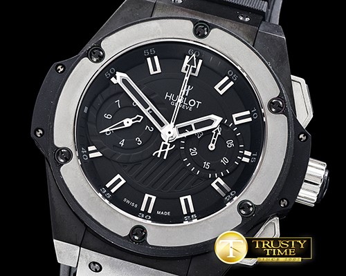 위블로 King Power Foudroyante 48mm PVD/RU Black Asia 7750 -HUB0364