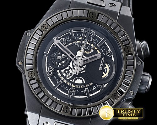 위블로 Big Bang Unico 45mm BDM/PVD/RU Black V2 Asia 7750 Mod -HUB0372A