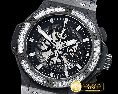 위블로 Aero Big Bang Diams CF/RU Skeletonal A7750 Mod -HUB0374B