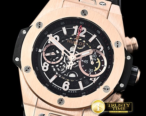 위블로 Big Bang Unico 45mm RG/RG/RU Black V2 Asia 7750 Mod -HUB0375B