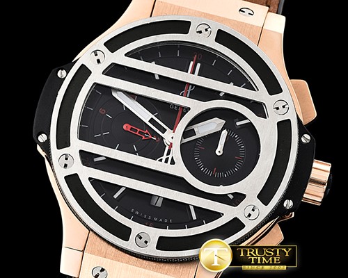 위블로 Big Bang Chukker Edition 44mm RG/LE Black Asia 7750 -HUB0377B