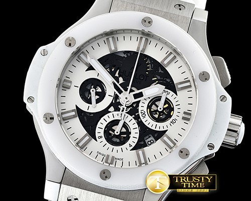 위블로 Big Bang Evolution CER/SS/RU White Skele A7750 Mod -HUB0381C