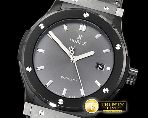 위블로 Classic Fusion Bang 42mm DLC/LE/RU Grey JJF A2892 -HUB0392A