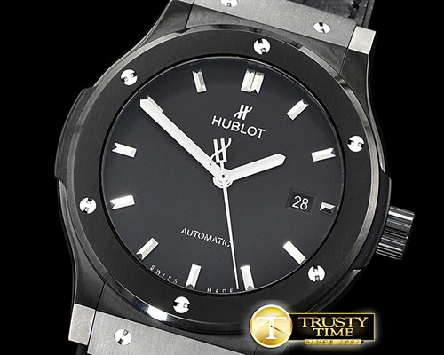 위블로 Classic Fusion Bang 42mm DLC/LE/RU Black JJF A2892 -HUB0392B