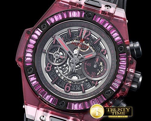 위블로 Big Bang Unico Sapphire 45mm Gem PL/RU SF Red A7750 -HUB0396C