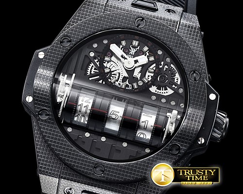 위블로 Big Bang MP11 3D Carbon PVD/RU Blk Quartz -HUB0398A
