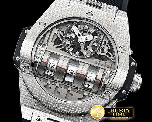 위블로 Big Bang MP11 Stainless SS/RU Silv Wht Quartz -HUB0398B