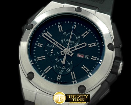 IWC Ingenieur Double Chrono SS/LE Black/Blue Jap Qtz -IWC0131A