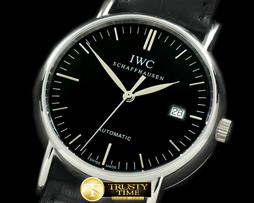 IWC Portofino Automatic SS/LE Black Asia 2892 -IWC0132