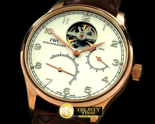 IWC Portifino Tourbillon RG/LE White Asian 17J HW -IWC0141