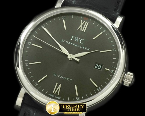 IWC Portofino Automatic SS/LE Grey Asia 2892 -IWC0144C