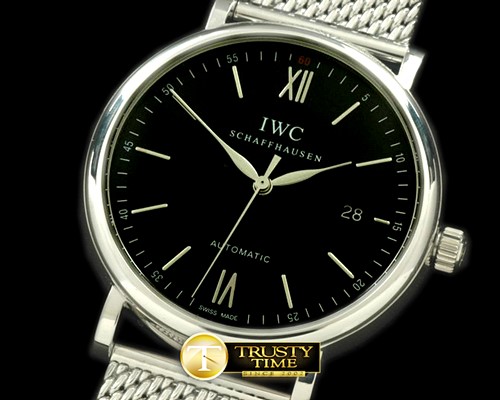 IWC Portofino Automatic SS/ME Black Asia 2892 -IWC0145B