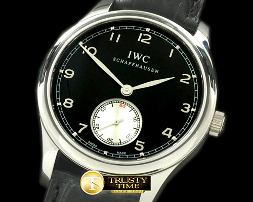 IWC Portugese Vintage Auto SS/LE Black Asian 2824 28800bp -IWC0147D
