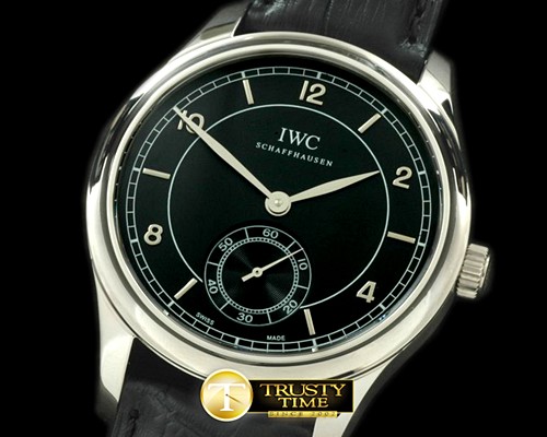IWC Portugese Vintage Auto SS/LE Black Asian 2824 28800bp -IWC0147E