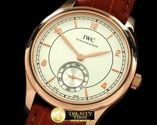 IWC Portugese Vintage Auto RG/LE White Asian 2824 28800bp -IWC0148C