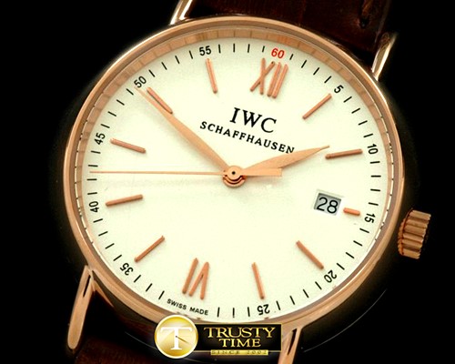 IWC Portofino Ladies RG/LE White Roman Swiss Qtz -IWC0150B