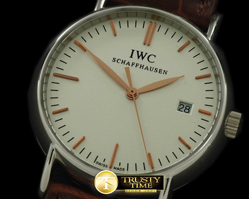 IWC Portofino Ladies SS/LE White/RG Sticks Swiss Qtz -IWC0158D