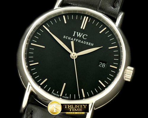 IWC Portofino Ladies SS/LE Black Sticks Swiss Qtz -IWC0158G