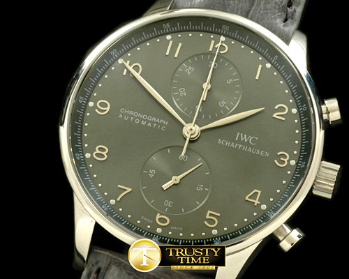 IWC Portuguese Chrono SS/LE Grey A7750 New Improved -IWC0162