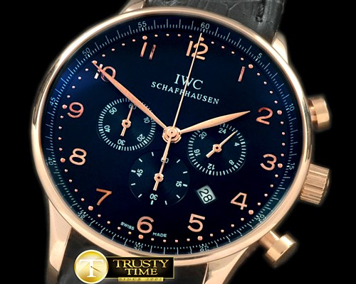IWC Portuguese Chrono RG/LE Black Jap OS20 -IWC0169
